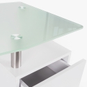 Table manucure avec plateau en verre roulettes et aspirateur Ginger Catalogue