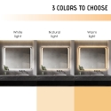 Rechthoekige badkamerspiegel 130x80 cm met LED-verlichting Morgen XL Catalogus