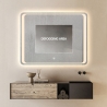 Rechthoekige badkamerspiegel 130x80 cm met LED-verlichting Morgen XL Kortingen
