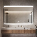 Miroir salle de bain rectangulaire rétroéclairé 130x80cm LED Krona XL Promotion