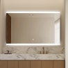 Miroir salle de bain rectangulaire rétroéclairé 130x80cm LED Krona XL Remises