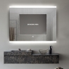 Miroir salle de bain rectangulaire rétroéclairé 130x80cm LED Krona XL Réductions