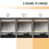 Miroir salle de bain rectangulaire rétroéclairé 130x80cm LED Krona XL Catalogue