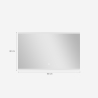 Miroir salle de bain rectangulaire rétroéclairé 130x80cm LED Krona XL Choix