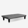 Canapé convertible 2 places ouverture clic clac design moderne similicuir Neluba Lux Réductions