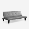 Canapé convertible 2 places ouverture clic clac design moderne similicuir Neluba Lux Offre