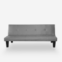 Canapé convertible 2 places ouverture clic clac design moderne similicuir Neluba Lux Catalogue