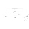 Canapé convertible 2 places ouverture clic clac design moderne similicuir Neluba Lux Achat