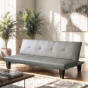 Canapé convertible 2 places ouverture clic clac design moderne similicuir Neluba Lux Promotion