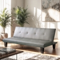 Canapé convertible 2 places ouverture clic clac design moderne similicuir Neluba Lux Promotion