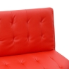 Clic Clac 3 places Canapé convertible similicuir de salon Zaffiro 