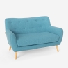2-zitsbank van stof in modern Scandinavisch design Irvine Korting