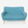 2-zitsbank van stof in modern Scandinavisch design Irvine Catalogus
