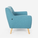 Canapé 2 places en tissu style scandinave confortable moderne Irvine Modèle