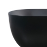 Ovaal vrijstaand matzwart bad 170x75 cm Heraklia Dark Korting
