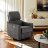 Fauteuil relax électrique ergonomique inclinable tissu port USB Chiara Vente
