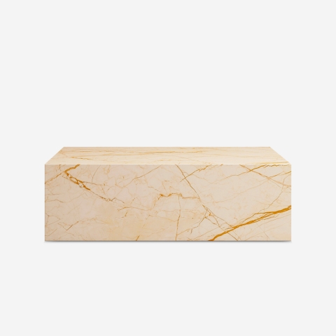 Salontafel met modern design en marmereffect 90x50x28 cm Mahner Aanbieding