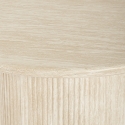 Moderne ronde eettafel van 120 cm van hout met steeneffect Kara Aanbod