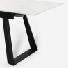 Moderne uitschuifbare eettafel 160-200x90 cm met marmereffect Caracas Keuze