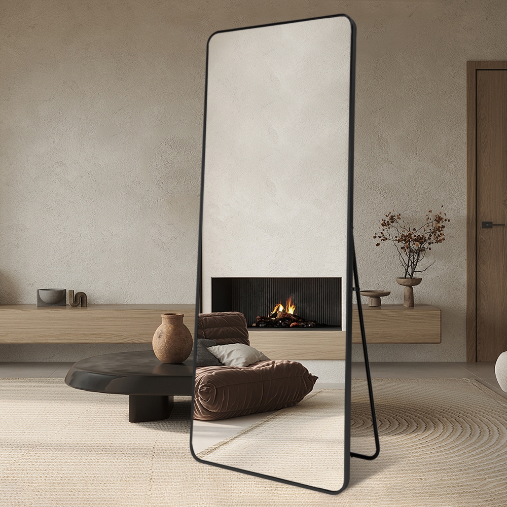 Miroir sur pied mural 180x80cm moderne noir Arsen-B Promotion Miroir sur pied mural 180x80cm moderne noir Arsen-B Promotion