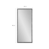 Miroir vertical doré 180x80cm mural avec support au sol Rektor Catalogue