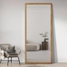 Miroir vertical doré 180x80cm mural avec support au sol Rektor Remises