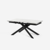 Table extensible effet marbre 160-240x90cm cuisine design moderne Quito Caractéristiques