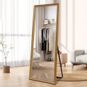 Miroir mural à poser au sol 180x80cm classique doré Vestur-G Offre