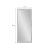 Miroir sur pied mural 180x80cm avec cadre classique argent Vestur-S Réductions