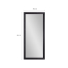 Miroir avec cadre noir 180x80cm mural sur pied Aprikosa Choix