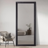 Miroir avec cadre noir 180x80cm mural sur pied Aprikosa Réductions