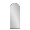 Miroir mural avec cadre noir 170x65 cm design moderne Selur Vente