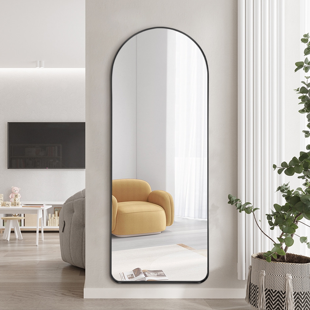 Miroir mural avec cadre noir 170x65 cm design moderne Selur Promotion Miroir mural avec cadre noir 170x65 cm design moderne Selur Promotion