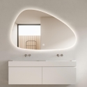 Anti-condens modern design badkamerspiegel met verlichting Humar Aanbieding