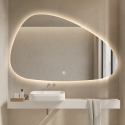 Anti-condens modern design badkamerspiegel met verlichting Humar Aanbod