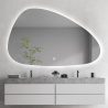 Anti-condens modern design badkamerspiegel met verlichting Humar Korting