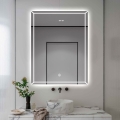 Badkamerspiegel met anti-condens functie en achtergrondverlichting 70x90 cm Vindur XL Aanbieding