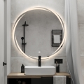 Ronde anti-condens badkamerspiegel met achtergrondverlichting 60 cm Veski L Aanbieding