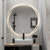 Ronde anti-condens badkamerspiegel met achtergrondverlichting 60 cm Veski L Aanbieding