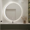 Ronde anti-condens badkamerspiegel met verlichting 70 cm Skeri XL Aanbod