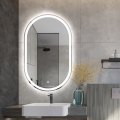 Ovale badkamerspiegel met anti-condens functie en LED-verlichting Refur L Aanbieding