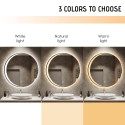 Ronde anti-condens badkamerspiegel met verlichting 70 cm Skeri XL Catalogus