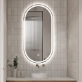 Ovale anti-condens design badkamerspiegel met verlichting Refur XL Aanbieding