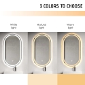 Ovale badkamerspiegel met anti-condens functie en LED-verlichting Refur L Catalogus