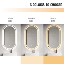 Ovale anti-condens design badkamerspiegel met verlichting Refur XL Catalogus
