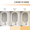 Ovale anti-condens design badkamerspiegel met verlichting Refur XL Catalogus