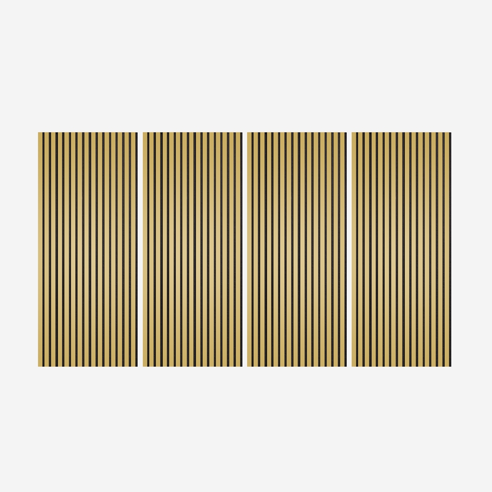 4 x Panneaux insonorisants décoratifs en bois doré 120x60cm Tabb-GO Promotion 4 x Panneaux insonorisants décoratifs en bois doré 120x60cm Tabb-GO Promotion