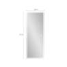 Rechthoekige LED-wandspiegel 170x65 cm met achtergrondverlichting Trefil Keuze