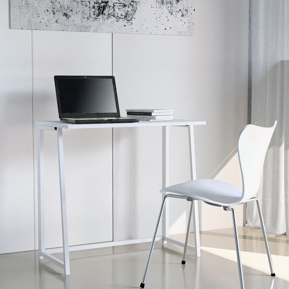 Bureau pliant gain de place 80x45x75 blanc travail et étude Wolly B Promotion Bureau pliant gain de place 80x45x75 blanc travail et étude Wolly B Promotion