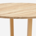 Table ronde cuisine design moderne en bois 120cm Zira Offre
